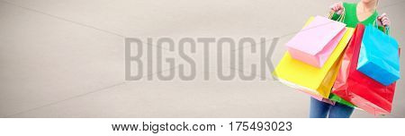 Woman with shopping bags