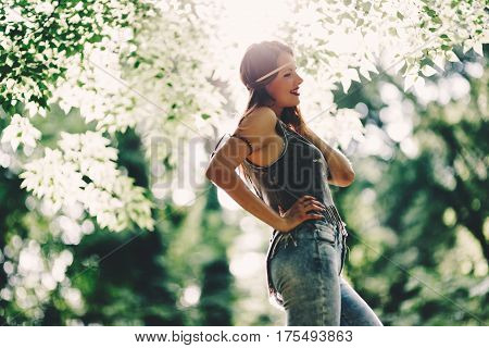 Beautiful Woman In Nature