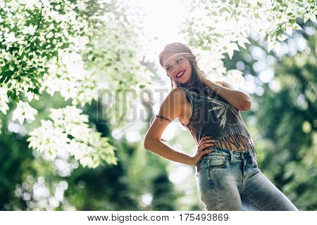 Beautiful Woman In Nature