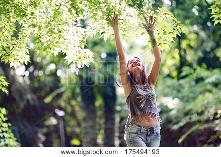 Beautiful Woman In Nature