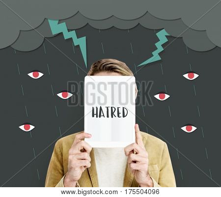 Hatred Frustration Ignorance Animosity Concept