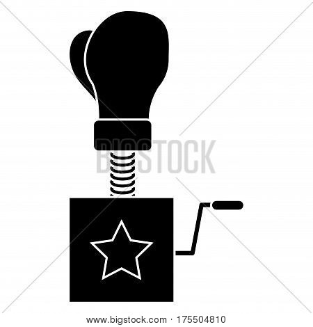 fool day surprise box image pictogram vector illustration eps 10