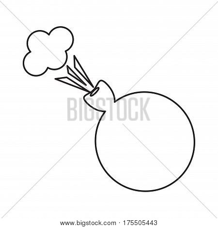 april fool whoopee cushion thin line vector illustration eps 10