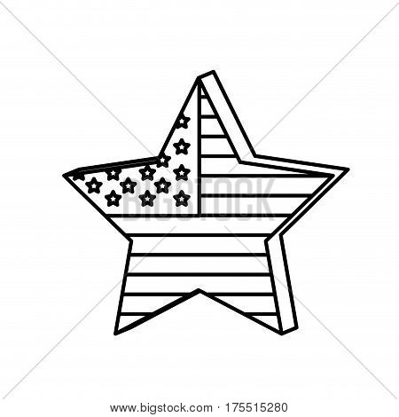 figure independece day flag icon, vector illustraction design