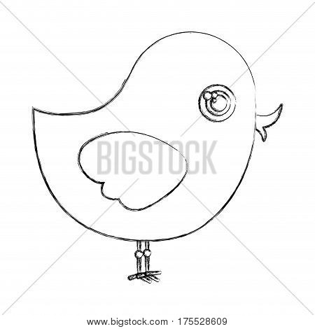silhouette chiken animal icon, vector illustraction design