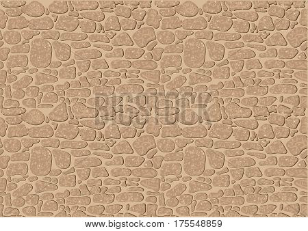 biege stone background. seamless abstract stones texture