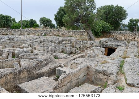 Ancient Roman Ruins Of Egnazia On Puglia