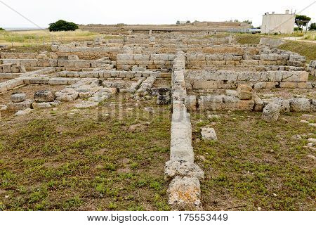 Ancient Roman Ruins Of Egnazia On Puglia