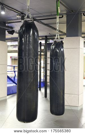 Interior of a boxing hall