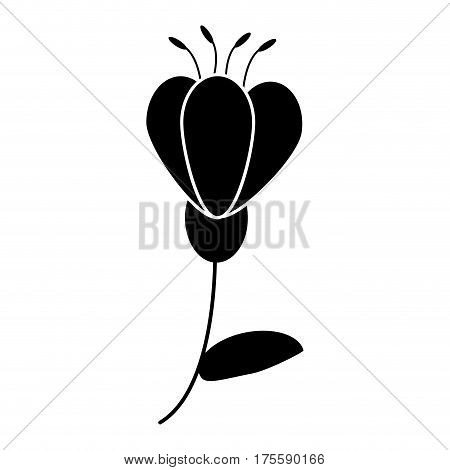 flower spring decoration silhouette vector illustration eps 10