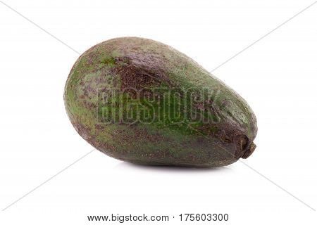 Fruits Of Avocado Isolated On White Background