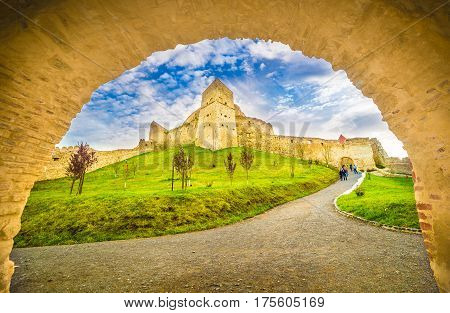 Medieval Fortress Rupea Brasov landmark Transylvania Romania