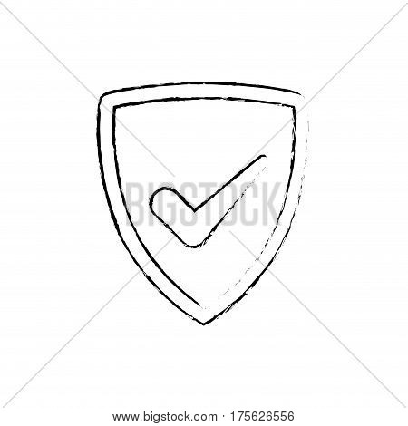 Security shield emblem icon vector illustration graphic design