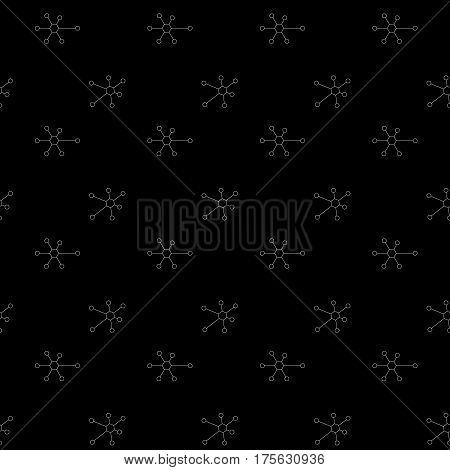 Abstract Seamless Background. Pattern Decorated With Dots, Lines And Hexahedrons