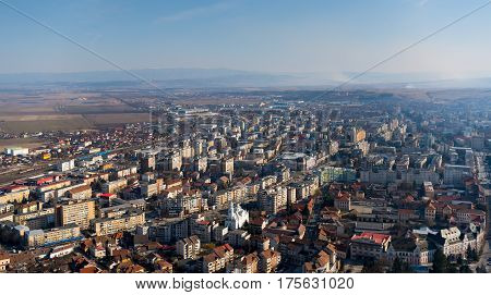 City of Deva seen from the old medieval fortress