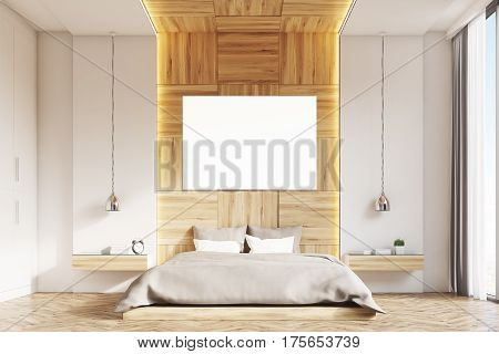 Bedroom With Picture, Light Wood, Front
