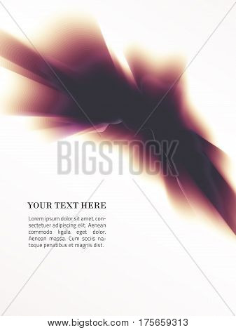 Vector brown smooth blurry background. Abstract colorful texture.