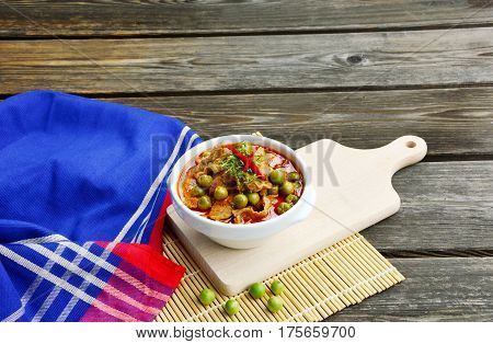 Thai style Red curry with Beef menu, Thai name is panaeng neur
