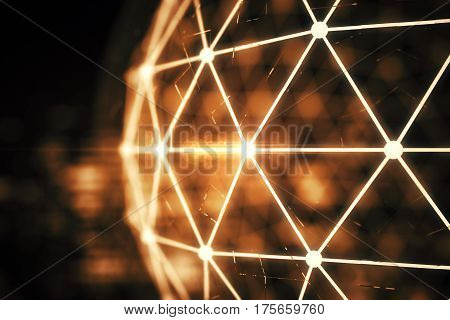 Copper Polygonal Sphere