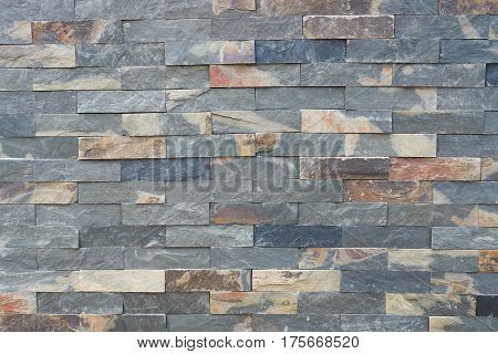 Modern stone brick wall for design and decoration