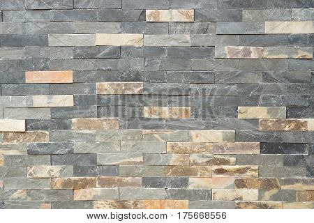 Modern stone brick wall for design and decoration