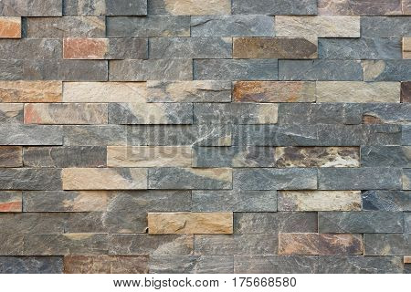 Modern stone brick wall for design and decoration