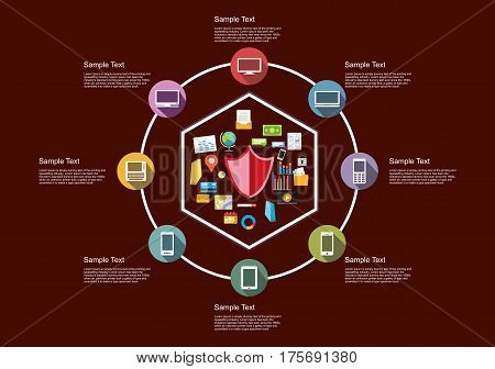 Infographics element of technology background. Technology grpahic elements.