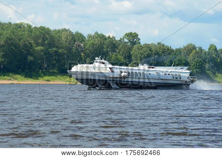 TUTAYEV, RUSSIA - JULY 10, 2016: The hydrofoil 