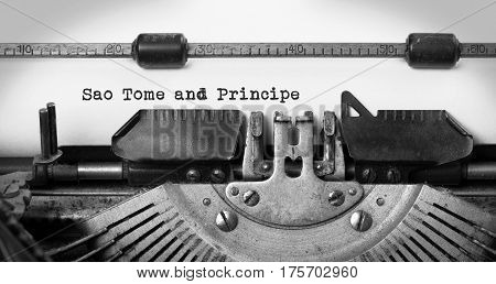 Old Typewriter - Soa Tome And Principe