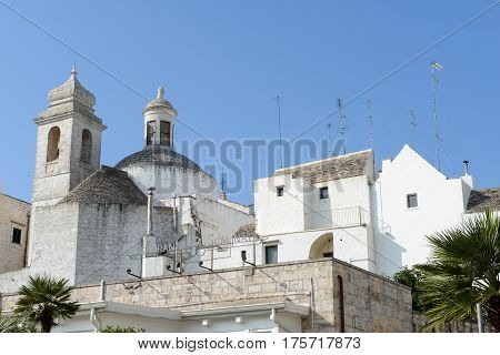 The Scenic Village Of Locorotondo On Puglia