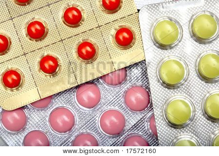 pacotes coloridos tablet