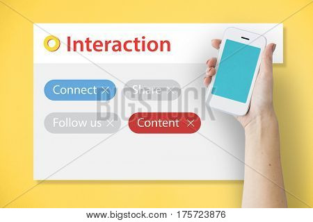 Digital Communication Social Media Graphic Words Icons