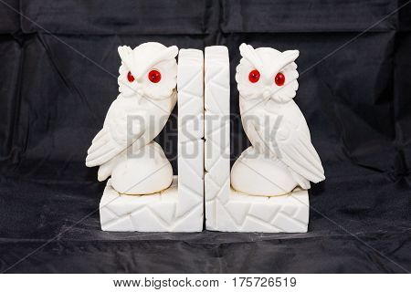 white owl book ends from my childhood