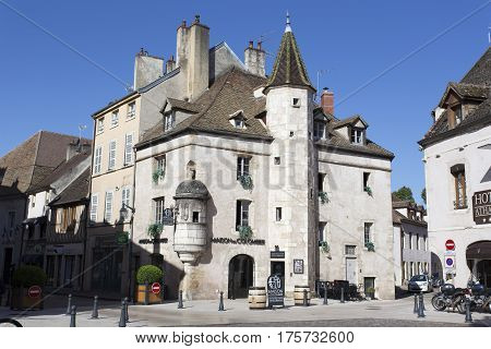 Street In The Town Beaune In Burgundy,france