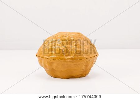 plastic Nut shaped serving dish for nuts.