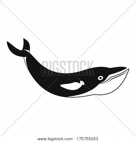 Whale icon. Simple illustration of whale vector icon for web