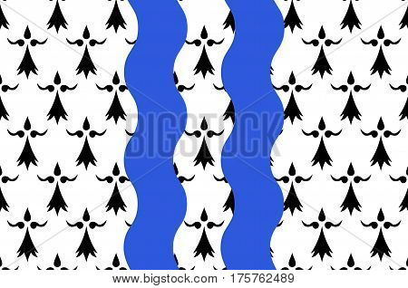 Flag of Ille-et-Vilaine is a department of France located in the region of Brittany.