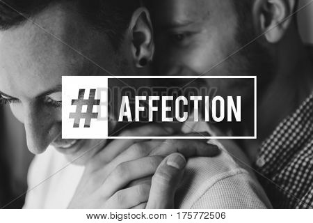 Gay Couple Love Smitten Affection Words