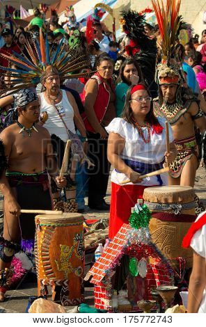 Day Of The Virgin Of Guadalupe In Mexico City
