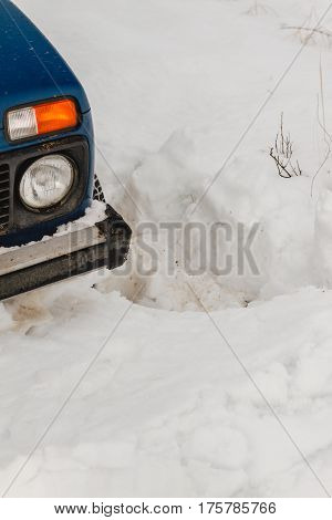 Winter Car In Snow