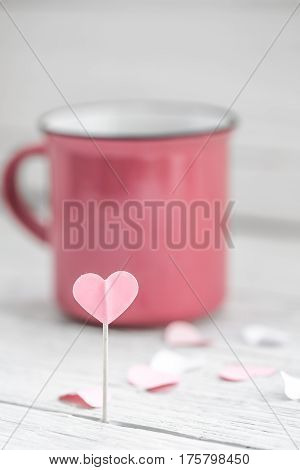 Cup With Heart On A Stick,