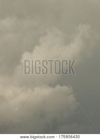 Greyish clouds above san Jose after a arin storm