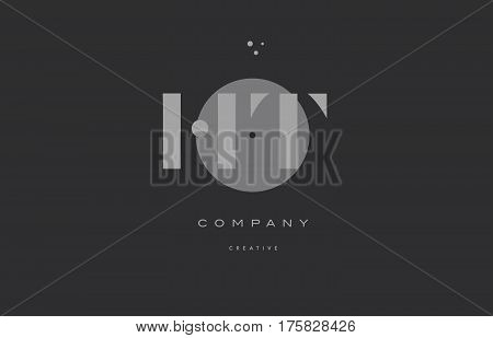 Ht H T  Grey Modern Alphabet Company Letter Logo Icon