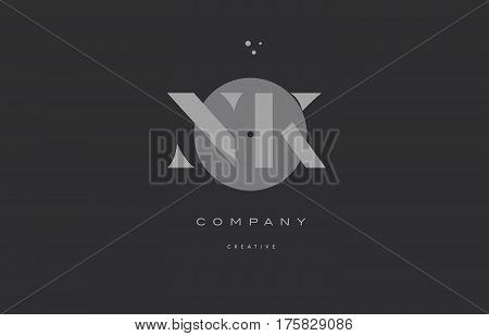 Nk N K  Grey Modern Alphabet Company Letter Logo Icon