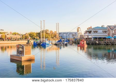 ORLANDO USA - JANUARY 05 2017: universal's cinematic spectacular - 100 Years of Movie Memories of Universal Studios Orlando. Universal Studios Orlando is a theme park resort in Orlando Florida.