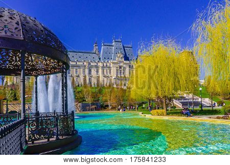 Spring season in Iasi city, Moldavia Romania.