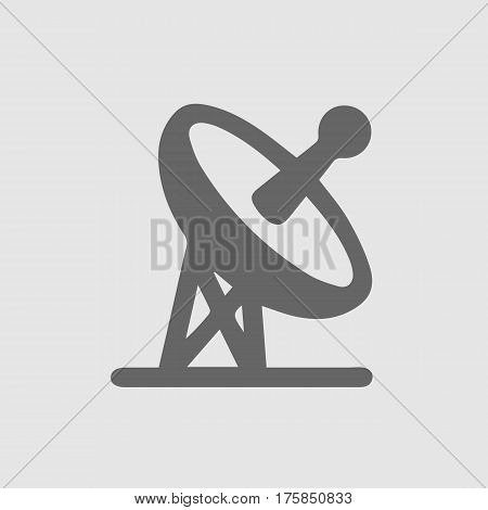 Satellite tv vector icon. Simple isolated vector EPS 10.