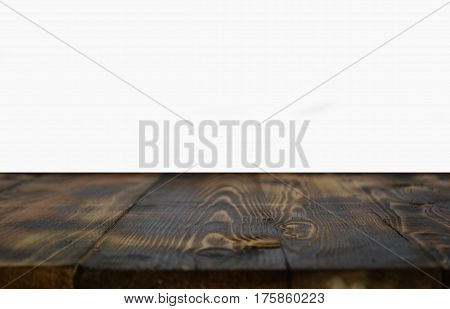 background of barrel and worn old table of wood