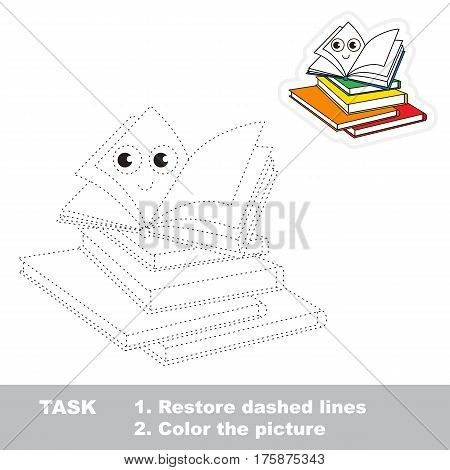 Textooks. Dot to dot educational game for kids.