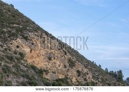 Mountain and sky near vallat in castellon